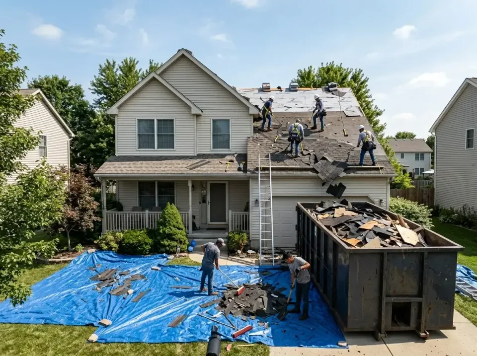 roof-replacement-debris-remova-004 — frequently asked questions, Cheapest Dumpster Rentals in McHenry, IL